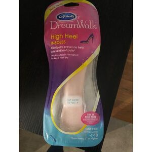 Dr Scholl's 6-10 High Heel Insoles NWT Nude Slim Pain Relief Dream Comfort